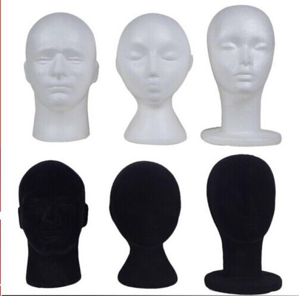 styrofoam and velvet mannequin head hat wig holder black or white stand display female male head8974779
styrofoam and velvet mannequin head hat wig holder black or white stand display female male head8974779