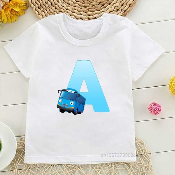 t-shirts new cute kids letter a b c t shirt for boys tayo blue the little bus children clothing baby kaii aa230518
t-shirts new cute kids letter a b c t shirt for boys tayo blue the little bus children clothing baby kaii aa230518