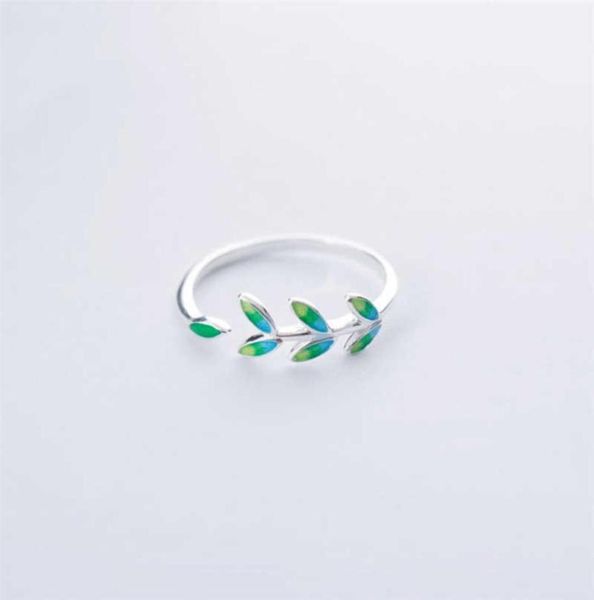 green leaf handmade creative 925 sterling silver temperament personality fashion female trendy resizable opening rings sri028 q0705413832
green leaf handmade creative 925 sterling silver temperament personality fashion female trendy resizable opening rings sri028 q0705413832