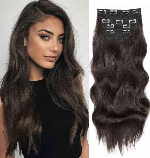 synthetic long wavy synthetic hair extensions 4pcsset clip in hair extensions dark brown ombre honey blonde thick hairpieces 22023302429, Black;brown
synthetic long wavy synthetic hair extensions 4pcsset clip in hair extensions dark brown ombre honey blonde thick hairpieces 22023302429, Black;brown