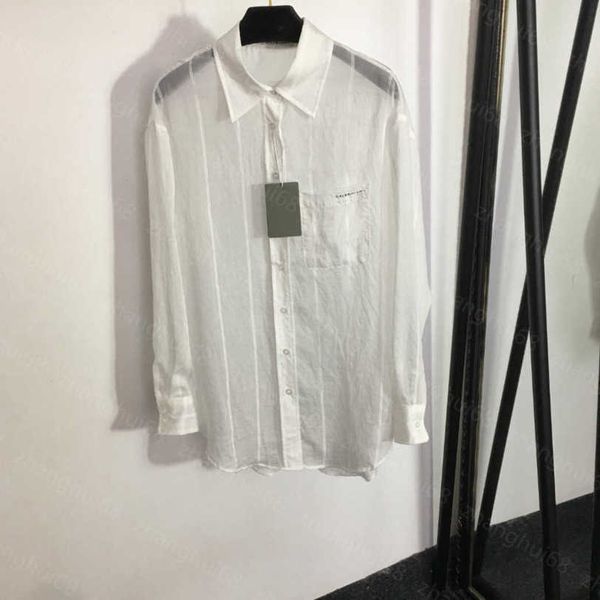 23ss women shirt womens designer clothing high neck blouse lapel tencel fabric solid color everything temperament lapel long-sleeved shirt w, White
23ss women shirt womens designer clothing high neck blouse lapel tencel fabric solid color everything temperament lapel long-sleeved shirt w, White
