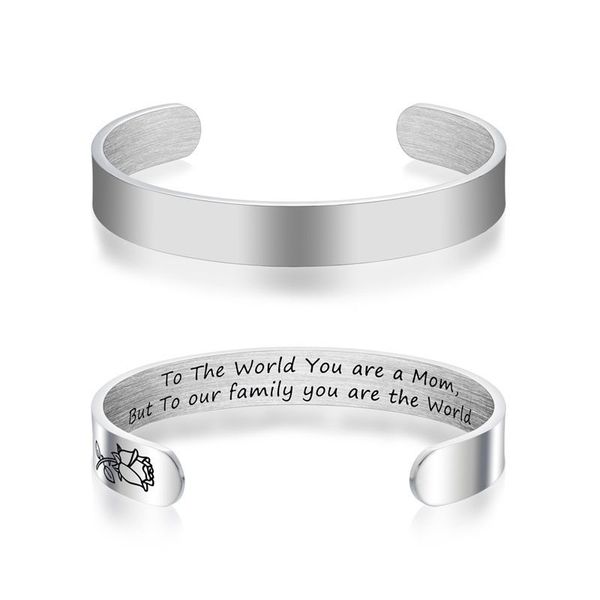 designer jewelry bracelet silver opening titanium steel lettering women's section gift, Black
designer jewelry bracelet silver opening titanium steel lettering women's section gift, Black