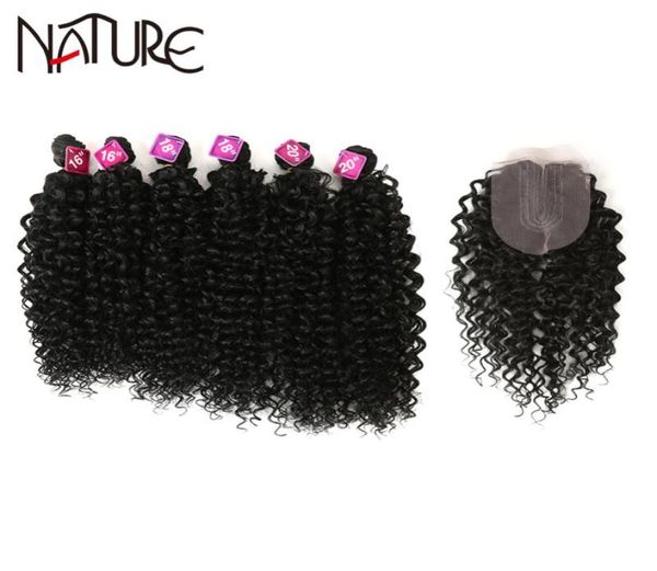 nature hair afro kinky curly 1620inch 7pieceslot synthetic middle part lace closure bundles with 240g 2202165851878, Black;brown
nature hair afro kinky curly 1620inch 7pieceslot synthetic middle part lace closure bundles with 240g 2202165851878, Black;brown