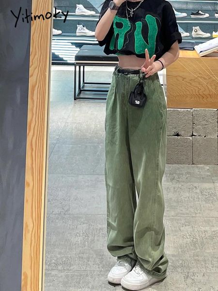 jeans cotvotee high waist vintage gradient green jeans woman 2022 summer high street straight retro loose jeans washed wide leg pants, Blue
jeans cotvotee high waist vintage gradient green jeans woman 2022 summer high street straight retro loose jeans washed wide leg pants, Blue