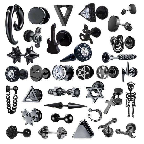 stud small black punk stud earrings for women men boy 2020 new fashion zircon geometry stainless steel jewelry accessories earrings z0517, Golden;silver
stud small black punk stud earrings for women men boy 2020 new fashion zircon geometry stainless steel jewelry accessories earrings z0517, Golden;silver