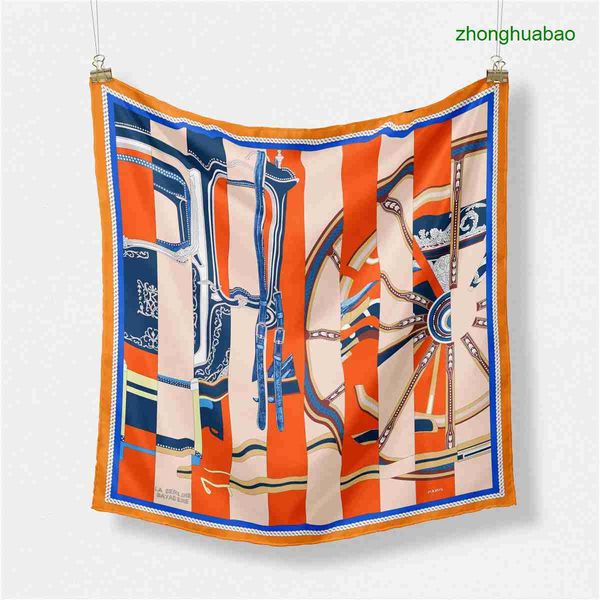 hemres designer scarves summer 53cm new palace carriage women's twill decoration temperament silk small square scarf nou1, Blue;gray
hemres designer scarves summer 53cm new palace carriage women's twill decoration temperament silk small square scarf nou1, Blue;gray