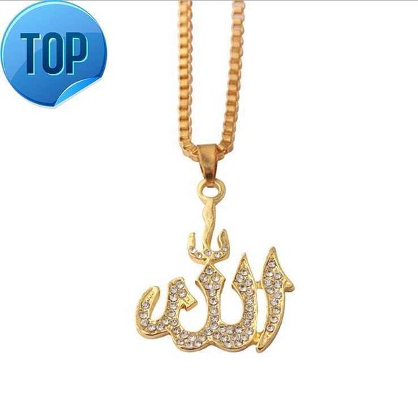 18k gold plated muslim allah long chain in rhinestone region women silver hiphop jewelry necklace
18k gold plated muslim allah long chain in rhinestone region women silver hiphop jewelry necklace