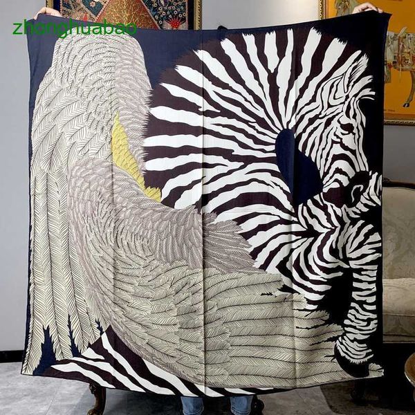 hemres designer scarves new zebra pegasus double sided colored for women's autumn and winter warm silk wool large shawl scarf, Blue;gray
hemres designer scarves new zebra pegasus double sided colored for women's autumn and winter warm silk wool large shawl scarf, Blue;gray