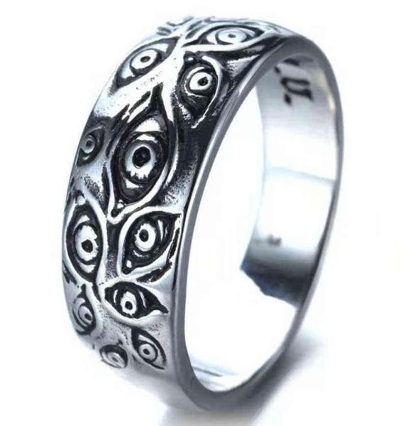 punk fashion rings for women men retro hiphop personality engraved demon eye hipster hollow cross8586820, Silver
punk fashion rings for women men retro hiphop personality engraved demon eye hipster hollow cross8586820, Silver