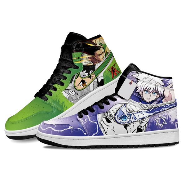 fashion casual shoes men women gon ss and killua zoldyck anime sneakers trendy high rubber graffiti calfskin designer custom animes trainers, Black
fashion casual shoes men women gon ss and killua zoldyck anime sneakers trendy high rubber graffiti calfskin designer custom animes trainers, Black