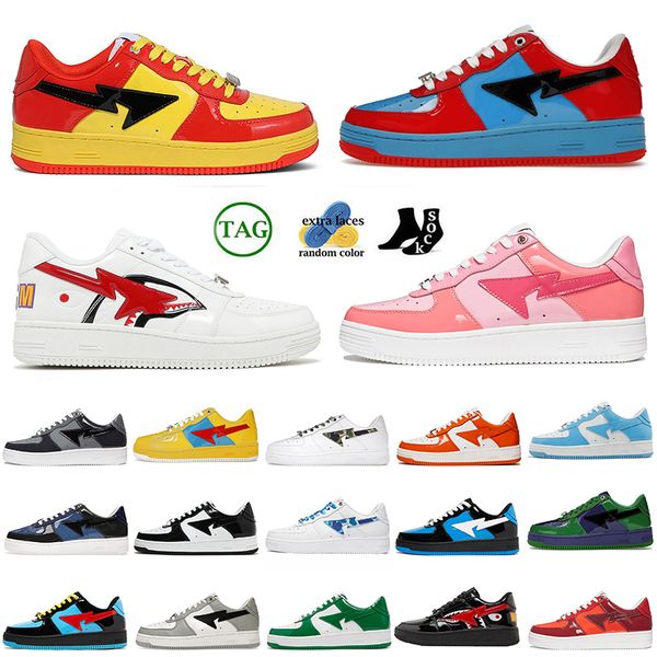 2023 sta sk8 shoes casual designer shoe sneakers fashion patnet leather black grey green orange abc camos blue color camo combo pink sports, White;red
2023 sta sk8 shoes casual designer shoe sneakers fashion patnet leather black grey green orange abc camos blue color camo combo pink sports, White;red
