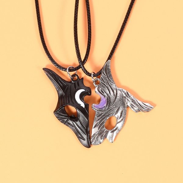 chokers 2pcs antique silver necklace couple vintage style hero league around the sheep and wolf pendant yin yang jewelry 230518, Golden;silver
chokers 2pcs antique silver necklace couple vintage style hero league around the sheep and wolf pendant yin yang jewelry 230518, Golden;silver