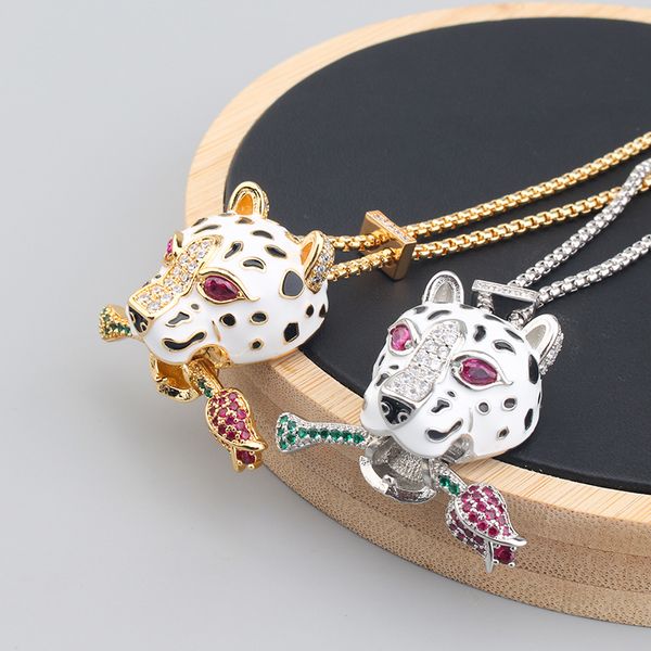 leopard rose silver diamond long 18k gold pendant necklaces for women chain link silver trendy sweater designer filled jewelry party wedding
leopard rose silver diamond long 18k gold pendant necklaces for women chain link silver trendy sweater designer filled jewelry party wedding