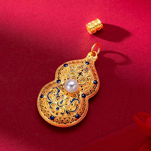 women pendant chain gourd shaped fashion jewelry gift real 18k gold color solid filigree accessories bridal present, Silver
women pendant chain gourd shaped fashion jewelry gift real 18k gold color solid filigree accessories bridal present, Silver