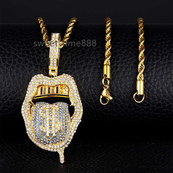 full diamond skeleton big tongue dollar pendant design sense creative simple hip hop pendant, Silver
full diamond skeleton big tongue dollar pendant design sense creative simple hip hop pendant, Silver