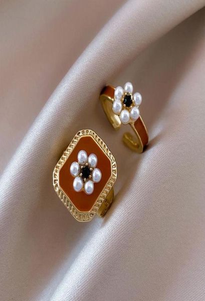 pearl flower ring for women ins trendy specialinterest design fashion unique twopiece set open adjustable index finger ring9391982, Silver
pearl flower ring for women ins trendy specialinterest design fashion unique twopiece set open adjustable index finger ring9391982, Silver