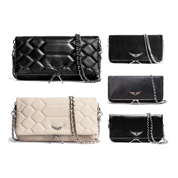 womens zadig voltaire black bag tote handbag shoulder designer bag mans genuine leather mini pochette rock swing your wings luxury chain clu
womens zadig voltaire black bag tote handbag shoulder designer bag mans genuine leather mini pochette rock swing your wings luxury chain clu