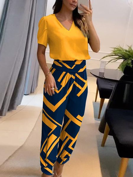 women's two piece pants women summer v neck casual pants set streetwear loose lady long pants matching suit retro print trousers two pi, White
women's two piece pants women summer v neck casual pants set streetwear loose lady long pants matching suit retro print trousers two pi, White