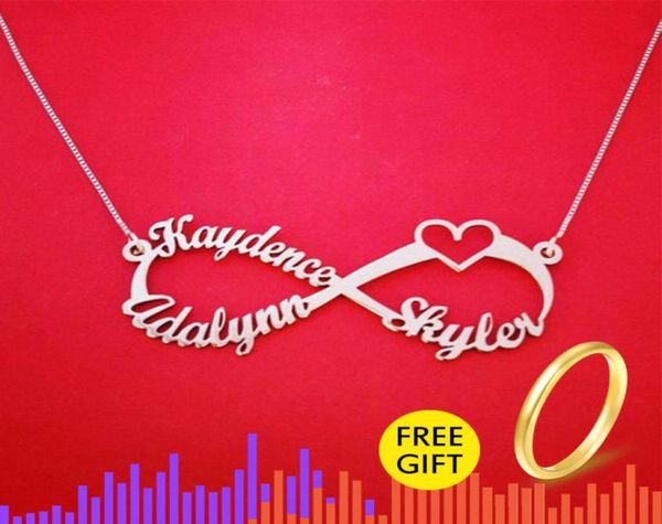personalized custom name necklace stainless steel chain infinity heart nameplate necklaces couple love jewelry bff sister gift7528134, Silver
personalized custom name necklace stainless steel chain infinity heart nameplate necklaces couple love jewelry bff sister gift7528134, Silver