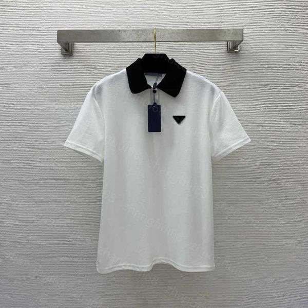 23ss womens designer clothing tee womens t-shirt round neck pure cotton metal logo polo color patchwork lapel short sleeve t-shirt womens cl, White
23ss womens designer clothing tee womens t-shirt round neck pure cotton metal logo polo color patchwork lapel short sleeve t-shirt womens cl, White