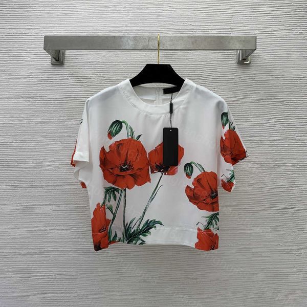 23ss womens t-shirt womens designer clothing tee round neck pure cotton carnations print off sleeved versatile stylish t-shirt womens clothe, White
23ss womens t-shirt womens designer clothing tee round neck pure cotton carnations print off sleeved versatile stylish t-shirt womens clothe, White