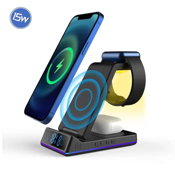 alarm clock wireless charger with lamp