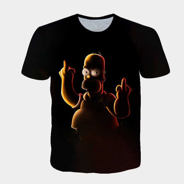 summer men's t-shirt simpson 3d digital printing couple dress round neck loose short sleeve top, White;black
summer men's t-shirt simpson 3d digital printing couple dress round neck loose short sleeve top, White;black