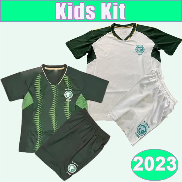 2023 saudi salman fahad kids kit soccer jerseys arabia national team al-shehri kanno home away children's clothing football shirt short, Black
2023 saudi salman fahad kids kit soccer jerseys arabia national team al-shehri kanno home away children's clothing football shirt short, Black