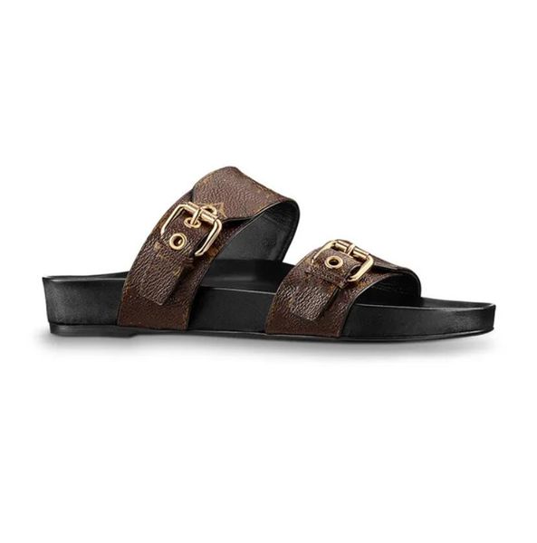 designer leather slippers womens sandals bom dia flat mule 1a3r5m cool effortlessly stylish slides 2 straps with adjusted gold buckles women, Black
designer leather slippers womens sandals bom dia flat mule 1a3r5m cool effortlessly stylish slides 2 straps with adjusted gold buckles women, Black