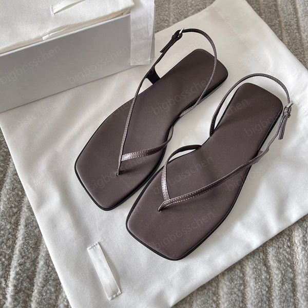 designer the row sandals french lady leather toe clip square kitten heel luxury casual comfortable outdoor party slippers 7fo0, Black
designer the row sandals french lady leather toe clip square kitten heel luxury casual comfortable outdoor party slippers 7fo0, Black