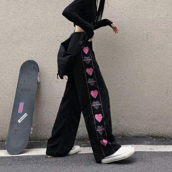 capris black baggy wide leg cargo pants women fairy grunge punk harajuku plus size trousers dark aesthetic emo korean fashion clothes, Black;white
capris black baggy wide leg cargo pants women fairy grunge punk harajuku plus size trousers dark aesthetic emo korean fashion clothes, Black;white
