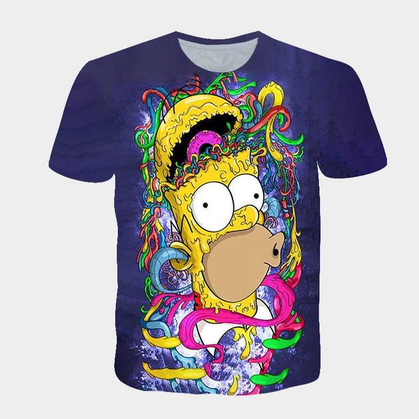 spring and summer men's women's fashion 3d digital printing loose short sleeve simpson animation t-shirt, White;black
spring and summer men's women's fashion 3d digital printing loose short sleeve simpson animation t-shirt, White;black