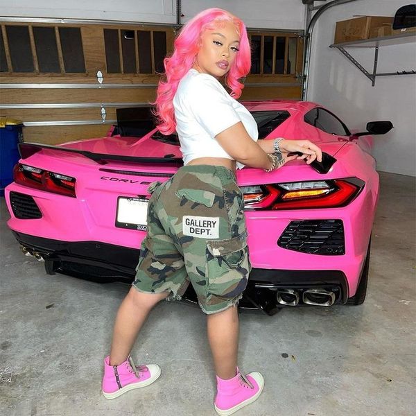 capris the new summer 2022 women's loose letter camouflage multipocket casual shorts fashion women's fivepoint pants, Black;white
capris the new summer 2022 women's loose letter camouflage multipocket casual shorts fashion women's fivepoint pants, Black;white