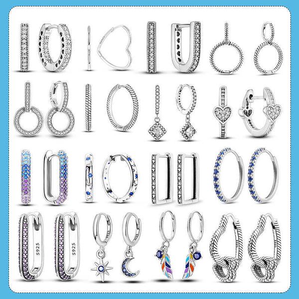 stud real 925 silver double hoop earring circle pave u shape heart star earrings for women girlfriend birthday gift z0517, Golden;silver
stud real 925 silver double hoop earring circle pave u shape heart star earrings for women girlfriend birthday gift z0517, Golden;silver