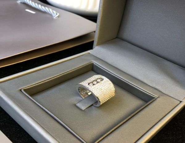2022 new design fashion lady ring moving bead 3 slide stones move finger ring full diamond famous brand jewelry2316579, Silver
2022 new design fashion lady ring moving bead 3 slide stones move finger ring full diamond famous brand jewelry2316579, Silver