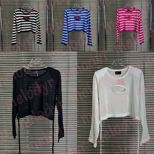 summer women t shirts thin long sleeve tees hollow letter bandage short crop top, White
summer women t shirts thin long sleeve tees hollow letter bandage short crop top, White