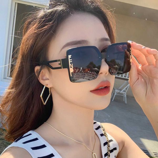 

Designer LOU VUT luxury cool sunglasses 2022 large frame for women's family F's new Tiktok net red same glasses ins Korean with original box