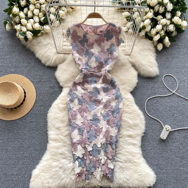 french style and high-end butterfly hollowed out hook lace dress with a slim waist elegant and elegant celebrity wrap hip skirt, Black;gray
french style and high-end butterfly hollowed out hook lace dress with a slim waist elegant and elegant celebrity wrap hip skirt, Black;gray