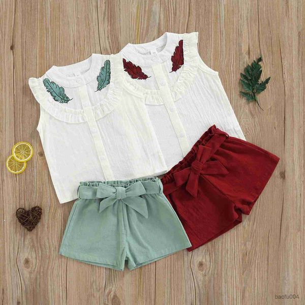 clothing sets girls clothing sets new summer sleeveless ruffle print t-shirtandbow shorts 2pcs for kids clothing sets baby clothes outfits r, White
clothing sets girls clothing sets new summer sleeveless ruffle print t-shirtandbow shorts 2pcs for kids clothing sets baby clothes outfits r, White