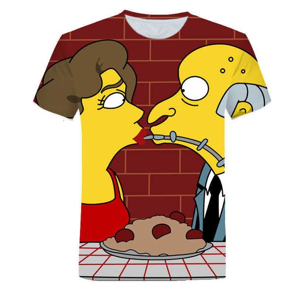 3d digital printing cartoon simpson breathable round neck short sleeve t-shirt casual, White;black
3d digital printing cartoon simpson breathable round neck short sleeve t-shirt casual, White;black