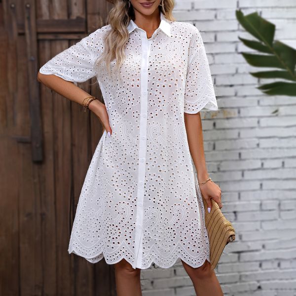 basic casual dresses finjani eyelet embroidery drop shoulder dress women's button front dresses for summer elegant party dresses for wo, Black;gray
basic casual dresses finjani eyelet embroidery drop shoulder dress women's button front dresses for summer elegant party dresses for wo, Black;gray