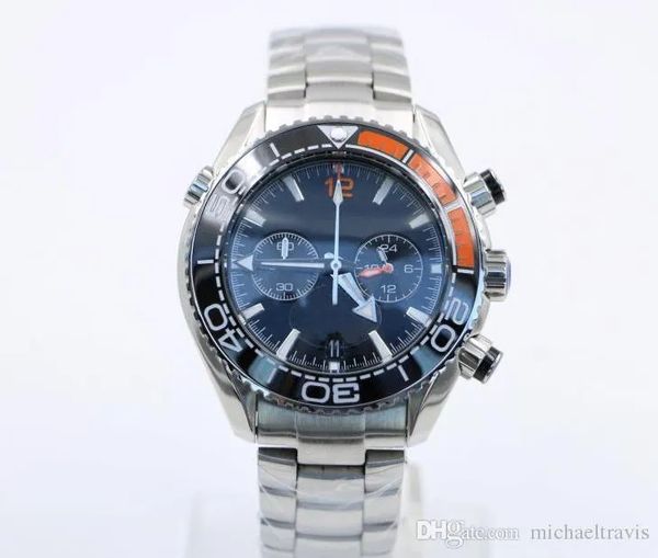 high-quality men's quartz chronograph watch ceramic ring luminous fashion steel belt business watch, Slivery;golden
high-quality men's quartz chronograph watch ceramic ring luminous fashion steel belt business watch, Slivery;golden