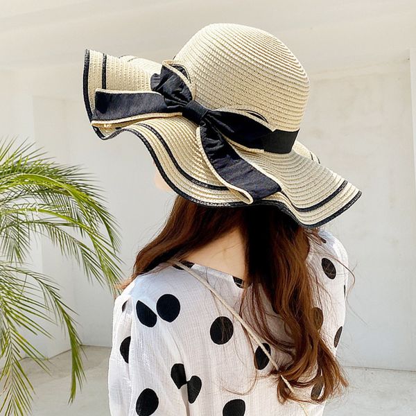 wide brim hats bucket summer women boater beach side female casual panama lady classic flat bowknot straw sun 230517, Blue;gray
wide brim hats bucket summer women boater beach side female casual panama lady classic flat bowknot straw sun 230517, Blue;gray