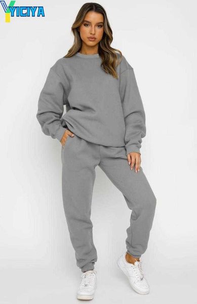 yiciya women's two piece pants women's tracksuit set loose jogger sets female winter autumn casual lady sportswear suit conjunto f, White
yiciya women's two piece pants women's tracksuit set loose jogger sets female winter autumn casual lady sportswear suit conjunto f, White