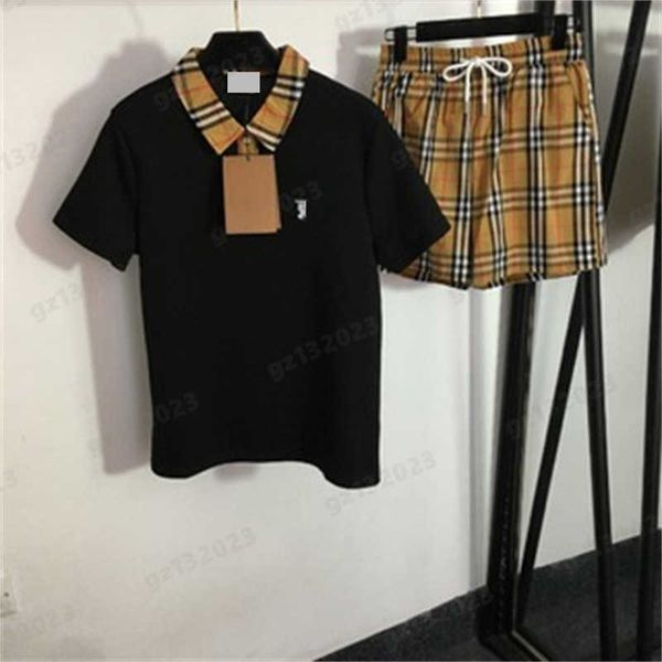 cavalier embroidery set two piece pants color blocking polo collar short sleeve shirts and elastic waist plaid casual shorts sets designer, White
cavalier embroidery set two piece pants color blocking polo collar short sleeve shirts and elastic waist plaid casual shorts sets designer, White