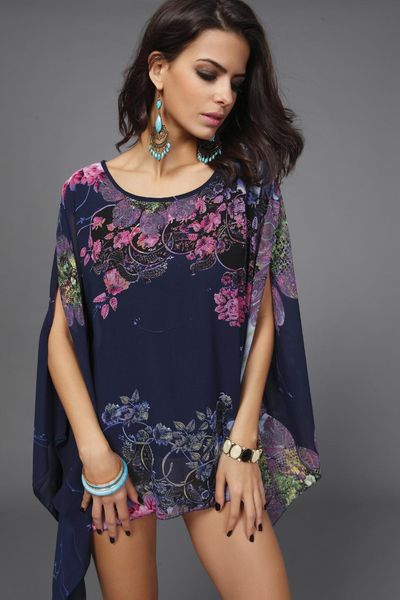 t-shirt baharcelin new summer chiffon blouse batwing sleeve casual women loose irregular blouse printed floral chiffon for beach, White
t-shirt baharcelin new summer chiffon blouse batwing sleeve casual women loose irregular blouse printed floral chiffon for beach, White
