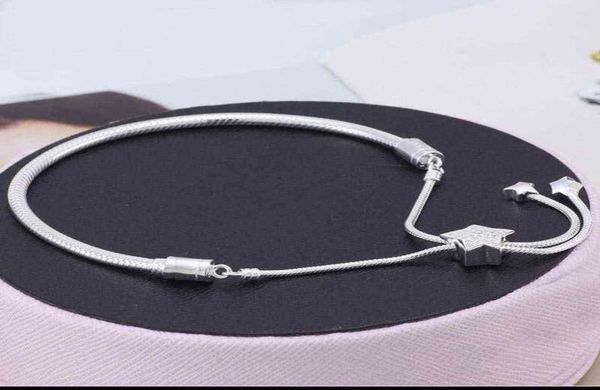 original moments pave star snake chain sliding bracelet bangle fit 925 sterling silver bead charm diy jewelry5686205, Black
original moments pave star snake chain sliding bracelet bangle fit 925 sterling silver bead charm diy jewelry5686205, Black