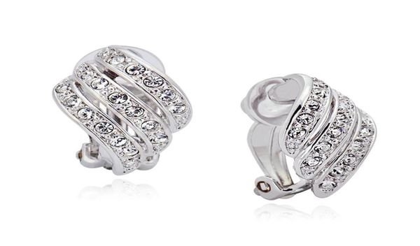 clip earings for non pierced ears bijoux earrings jewelry made with austria crystal for women6218812, Silver
clip earings for non pierced ears bijoux earrings jewelry made with austria crystal for women6218812, Silver