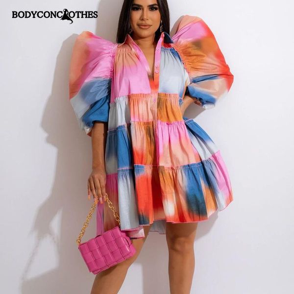 dresses bodyconclothes elegant women puff short sleeve dress summer chic big swing loose dresses turndown sundress vestidos for 2022, Black;gray
dresses bodyconclothes elegant women puff short sleeve dress summer chic big swing loose dresses turndown sundress vestidos for 2022, Black;gray