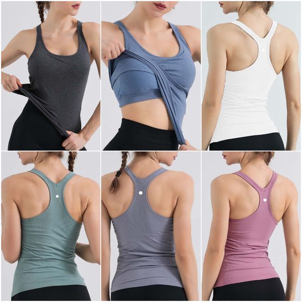 lu-mk004 women's yoga outfits sleeveless shirts solid color sports vest running excerise fitness girls jogging trainer sportswear close
lu-mk004 women's yoga outfits sleeveless shirts solid color sports vest running excerise fitness girls jogging trainer sportswear close